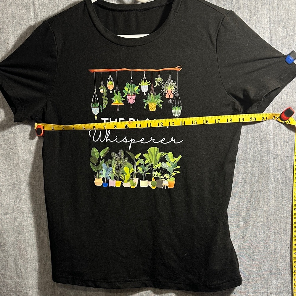 SHEIN Black Crewneck Top with Branded Label - Picture 4 of 5